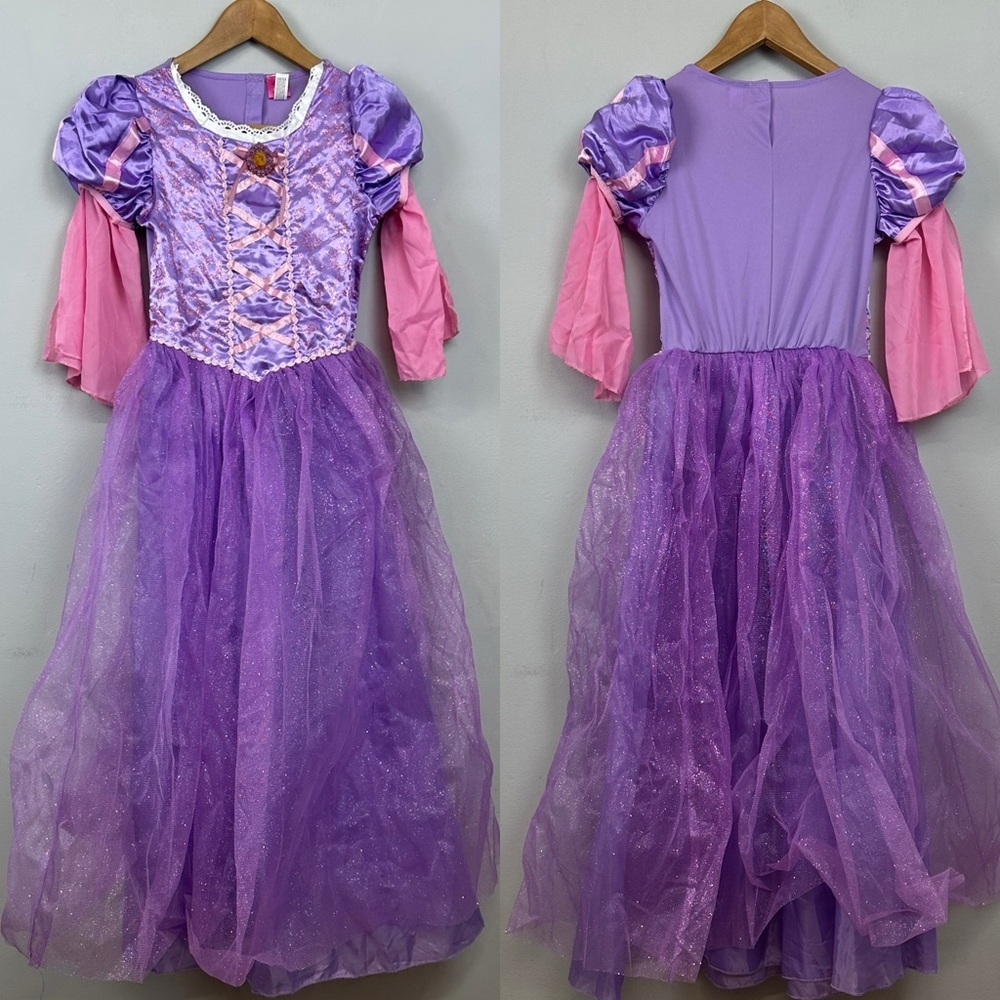 Disney Rapunzel Purple and Pink Sparkle Princess Dress Costume - Picture 12 of 12